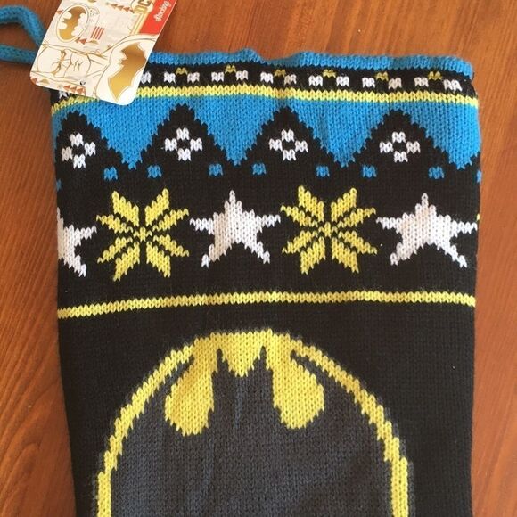 DC Comics Batman Knit Christmas Stocking - New with Tags - Picture 6 of 11